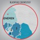 İzmir İli ve İlçeler Haritası Dekoratif Kanvas Tablo 1369 İzmir İli ve İlçeler Haritası Dekoratif Kanvas Tablo 1369