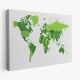 Dünya Haritası Dekoratif Kanvas Tablo 1057