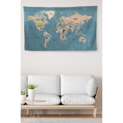 Duvar Örtüsü Denizdeki Yelkenliler Yağlıboya Görünümlü Kanvas Duvar Halısı