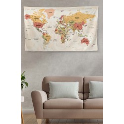 Duvar Örtüsü Deniz Manzaralı Kaliteli Kanvas Duvar Halısı