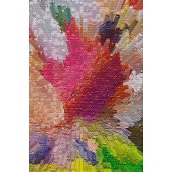 Duvar Örtüsü Digital Renkler Kaliteli Kanvas Duvar Halısı