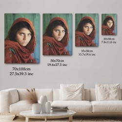 Afgan Kızı Ünlü Fotoğrafçı Steve Mccurry National Geographic Kanvas Tablo