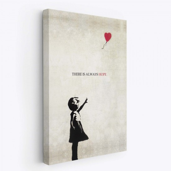 Banksy Kırmızı Balonlu Kız Dekoratif Modern Kanvas Tablo Banksy Kırmızı Balonlu Kız Dekoratif Modern Kanvas Tablo