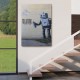 Banksy Graffiti Yapan Robot Kanvas Tablo Banksy Graffiti Yapan Robot Kanvas Tablo