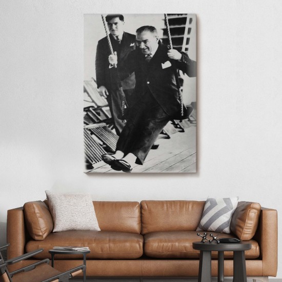 Atatürk Portre Tablosu Mustafa Kemal Atatürk Dikdörtgen Dekoratif Kanvas Tablo Atatürk Portre Tablosu Mustafa Kemal Atatürk Dikdörtgen Dekoratif Kanvas Tablo