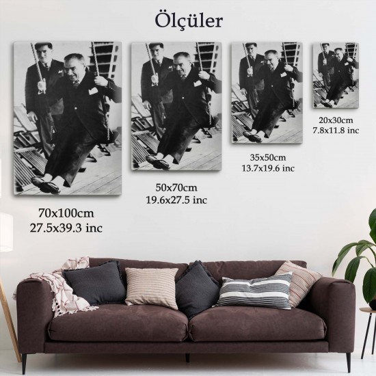 Atatürk Portre Tablosu Mustafa Kemal Atatürk Dikdörtgen Dekoratif Kanvas Tablo Atatürk Portre Tablosu Mustafa Kemal Atatürk Dikdörtgen Dekoratif Kanvas Tablo