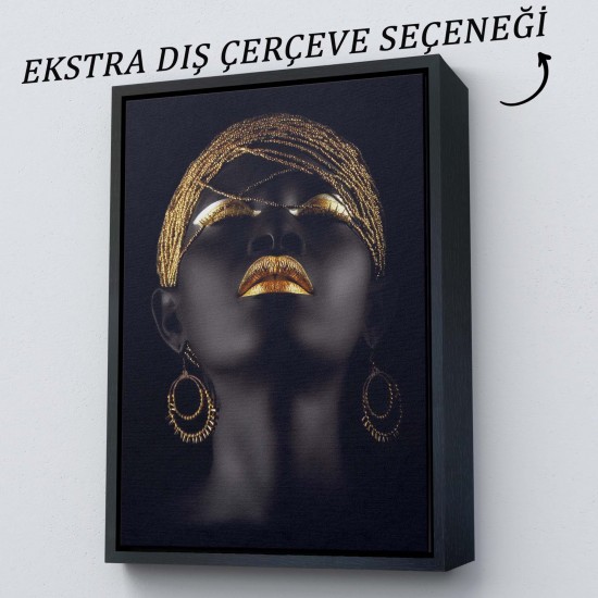 Afrikalı Zenci Kadın Yaylera Dekoratif Kanvas Tablo Afrikalı Zenci Kadın Yaylera Dekoratif Kanvas Tablo