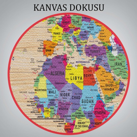 Ahşap GörünümlüDünya Haritası Ayrıntılı ve Dekoratif Kanvas Tablo 1790 Ahşap GörünümlüDünya Haritası Ayrıntılı ve Dekoratif Kanvas Tablo 1790