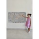 Eğitici Dünya Haritası Dünya Atlası Çocuk ve Bebek Odası Duvar Sticker 100 x 65 cm